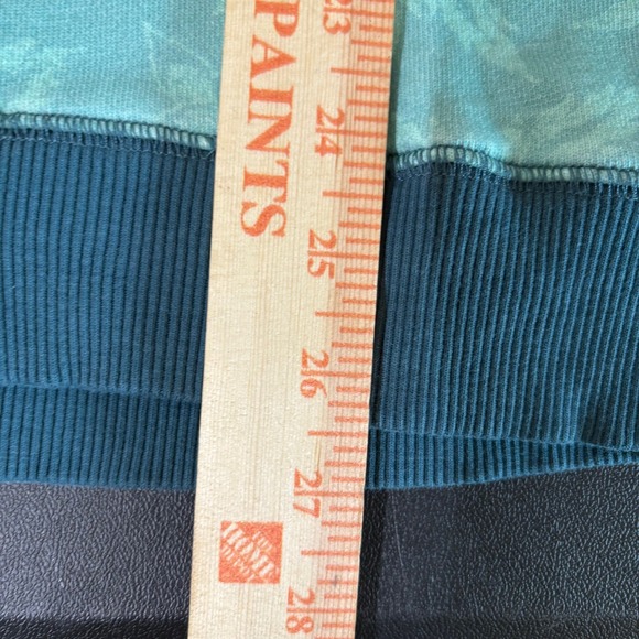 Anthropologie Sun Keep Daydream Sunflower Sweatshirt Womens M Blue Teal Art Boho - Picture 13 of 14